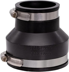 Fernco 1056-32 Flexible PVC Pipe Coupling for Cast Iron and Plastic Connections 3 Inch x 2 Inch