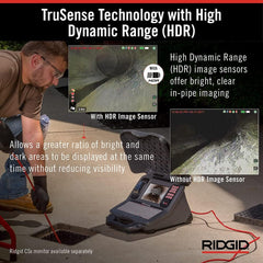 RIDGID 63603 SeeSnake 200 ft Standard Camera Reel with TruSense and HDR