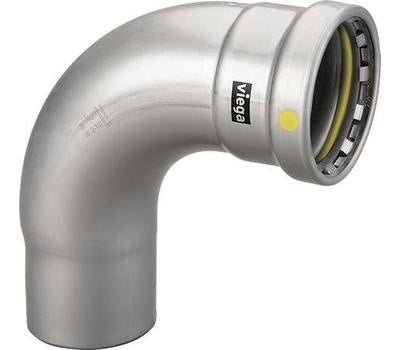 Viega 28620 MegaPressG 90 Degree Street Elbow 3 in Press x FTG Zinc-Nickel Coated Carbon Steel