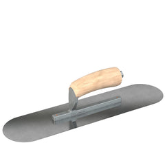 Bon Steel City 66-215 Carbon Steel Finishing Trowel 10 x 3 Square End Camel Back Wood Handle