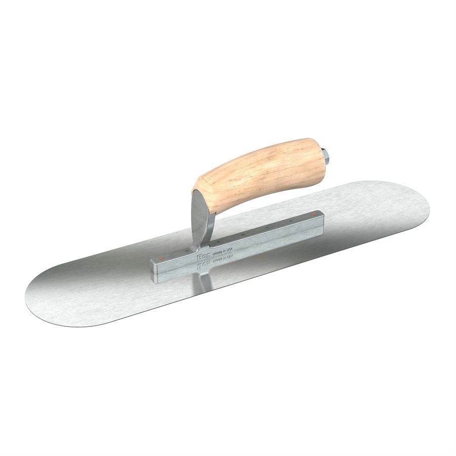 Bon Steel City 66-279 Razor Stainless Steel Pool Trowel 16 X 4 Camel Back Wood Handle