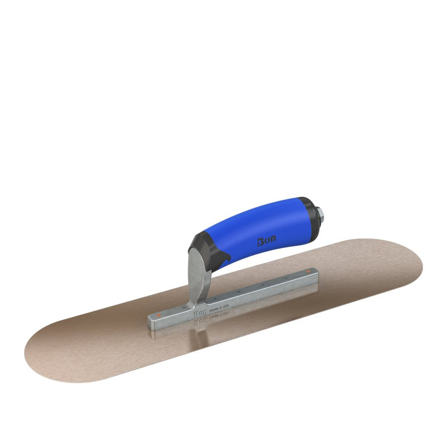 Bon Steel City 67-106 Golden Stainless Steel Pool Trowel 16 x 4 Comfort Wave Handle