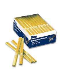 Bon 84-842 Carpenter Pencils Yellow Casing Medium Black Lead 72/PKG