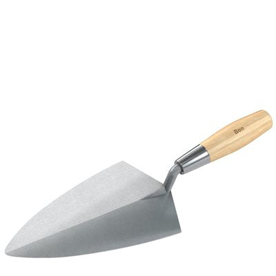 Bon Keystone 72-642 Philadelphia Forged Steel Brick Trowel 11 Inch Wood Handle