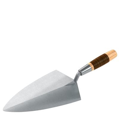 Bon Keystone 72-645 Philadelphia Forged Steel Brick Trowel 11 inches Leather Handle