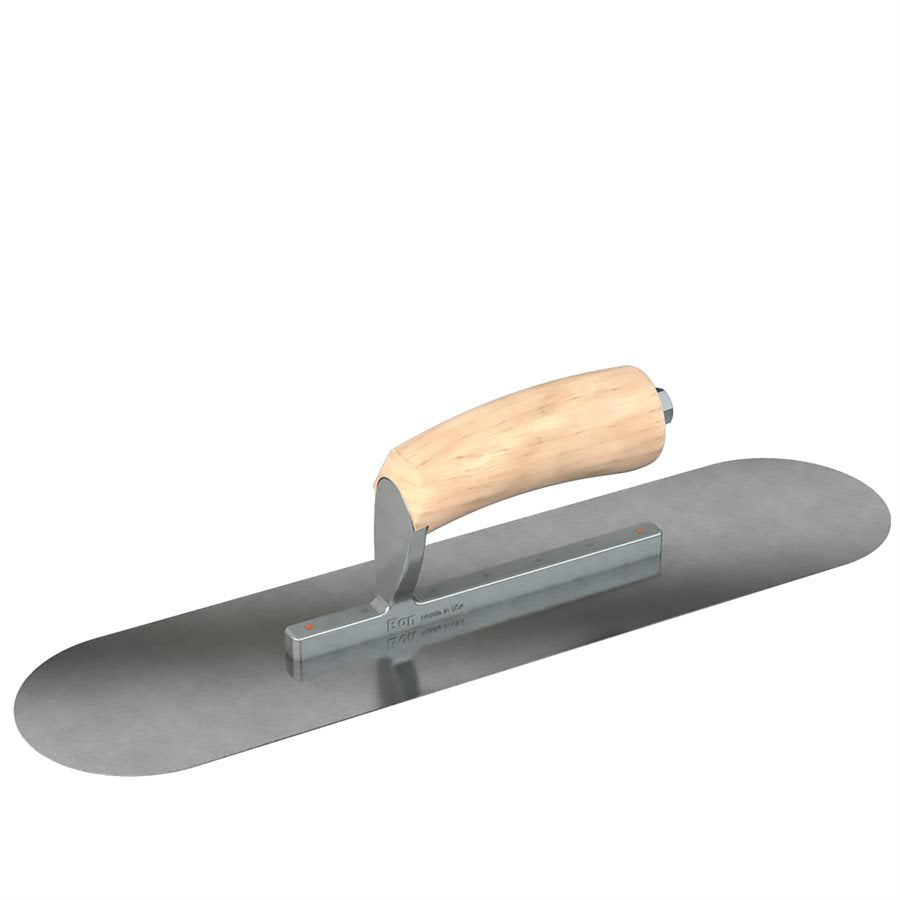 Bon Steel City 66-203 Carbon Steel Pool Trowel 10 x 3 inches Camel Back Wood Handle