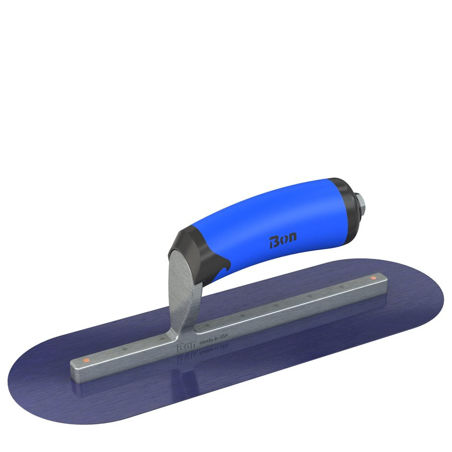 Bon Steel City 67-150 Blue Steel Finishing Trowel 12 x 4 Inch Comfort Wave Handle