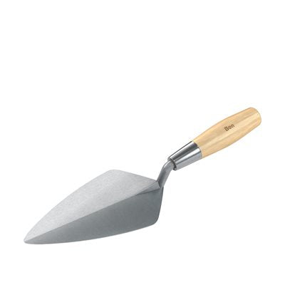 Bon Keystone 72-512 Narrow London Forged Steel Brick Trowel 9 Inches Wood Handle