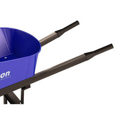 Bon Pro Plus 28-901 Steel Tray Wheelbarrow 6 Cu Ft Double Knobby Tire Steel Handle