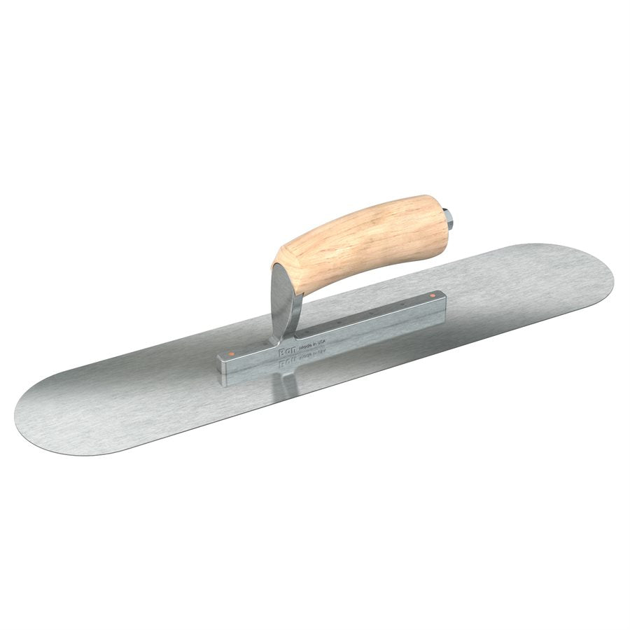 Bon Steel City 66-261 Carbon Steel Finishing Trowel 16 X 4 Inches Camel Back Wood Handle