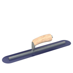 Bon Steel City 66-154 Blue Steel Finishing Trowel Round End 18 x 4 Camel Back Wood Handle