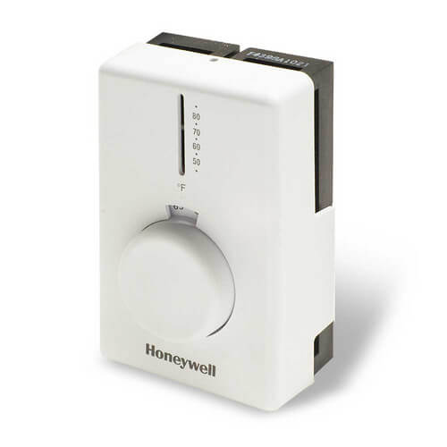 Honeywell Home T4398A1021 Line Voltage Mechanical Thermostat Electric Heat 240V White