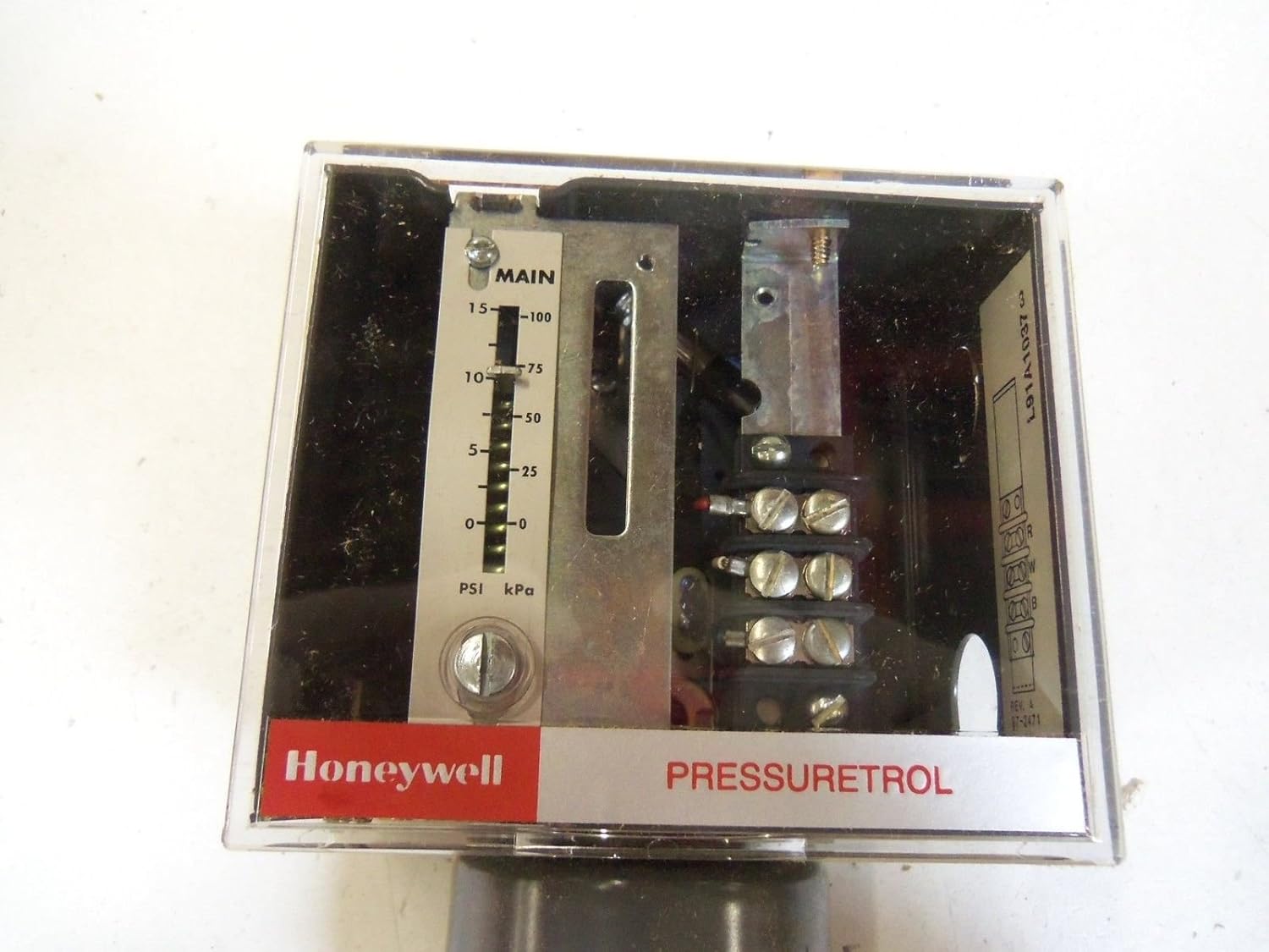 Honeywell L91A1037 Pressuretrol Controller Modulating 0 PSI to 15 PSI