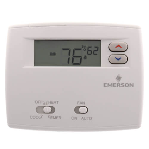 White-Rodgers 1F89-0211 Non-Programmable Blue Thermostat, 2/1HP