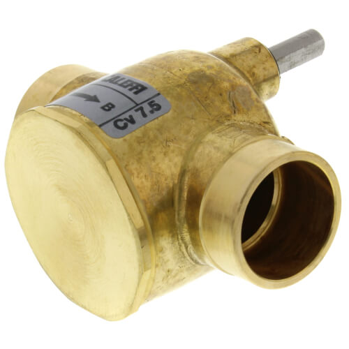 Caleffi Z200537 Z-One 2-Way Straight Sweat Valve Body 3/4-Inch Connections 20 PSI