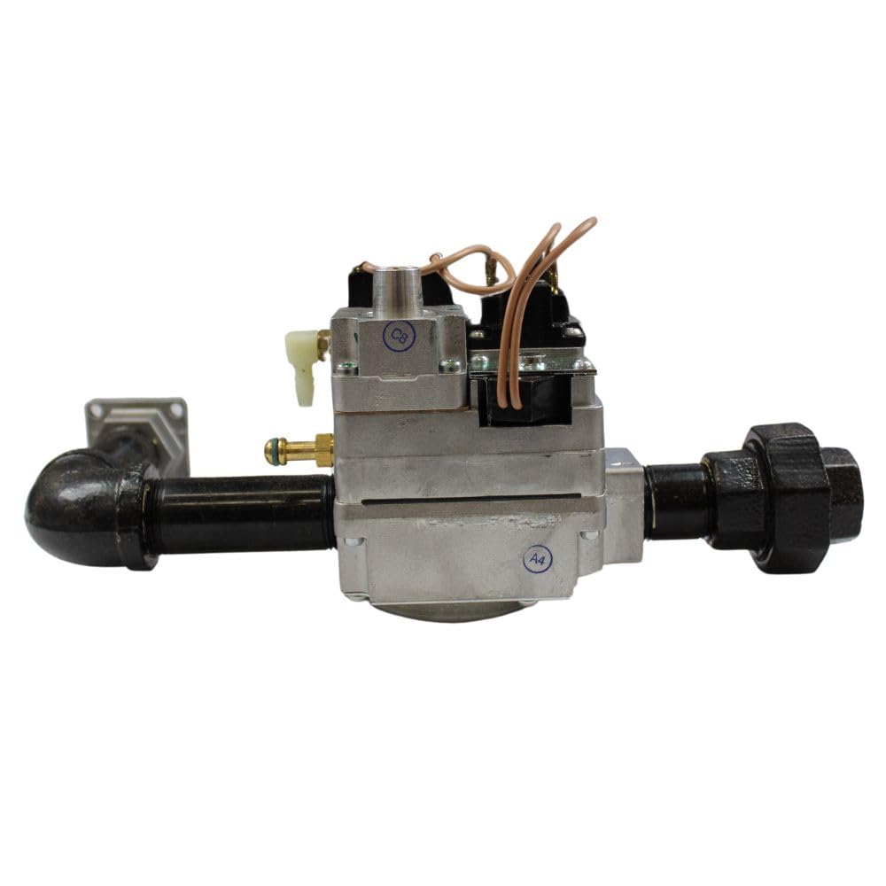 RAYPAK Raypak 018870F Gas Valve with Gas Line Half Replacement Part for Pool Heaters