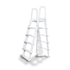 Blue Torrent AC22489 Adjustable A-Frame Flip Up Pool Ladder for Above Ground Pools