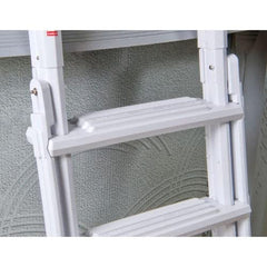 Blue Torrent AC22489 Adjustable A-Frame Flip Up Pool Ladder for Above Ground Pools