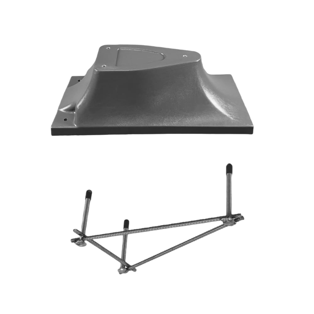 Global Pool Products GPP-DB-3B6-G 3 Bolt Base Replacement Stand for 6 Feet Diving Board - Gray