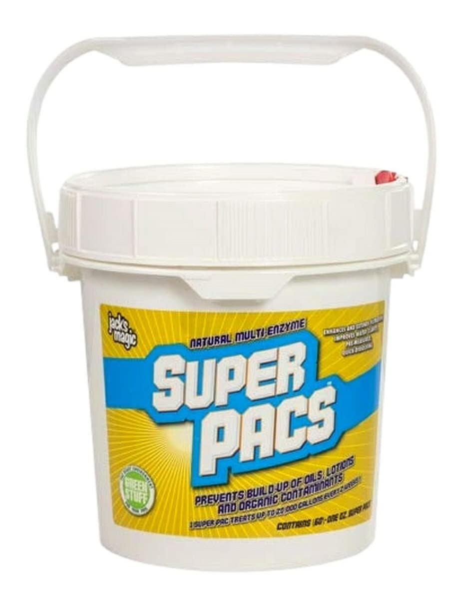 Jack's Magic JMPAC01/60 Super Pac Multi-Enzyme Pool & Spa Cleaner 60 Count