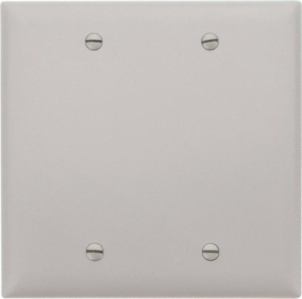 LEGRAND Pass Seymour TP23GRY 2 Gang Blank Wall Plate Gray