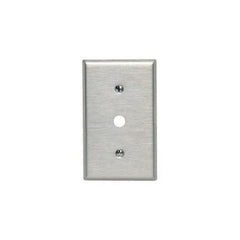 Leviton 84018-40 Metal Wallplate 1 Gang Strap Mount Standard Size