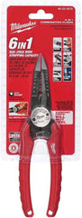 Milwaukee 48-22-3079 6-In-One Combination Wire Stripping and Reaming Pliers for Electricians