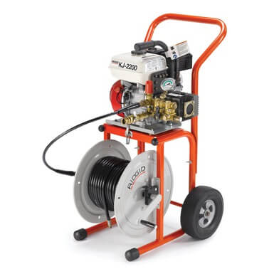 RIDGID 63882 KJ-2200 Water Jetter Gasoline-Powered 110 ft Hose