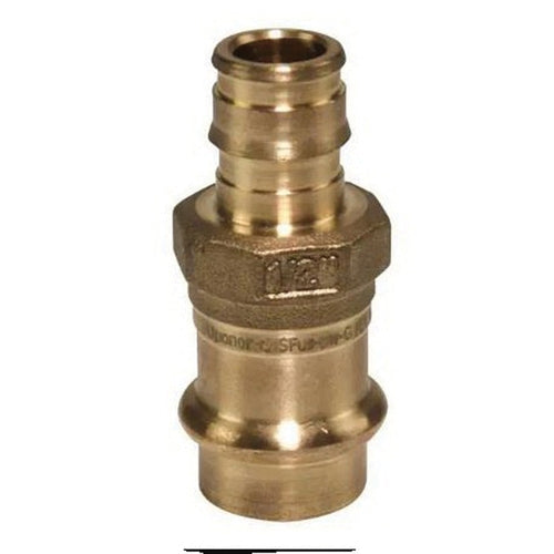 Uponor LFP4515050 ProPEX x Copper Press Adapter 1/2 Inch Lead-Free Brass