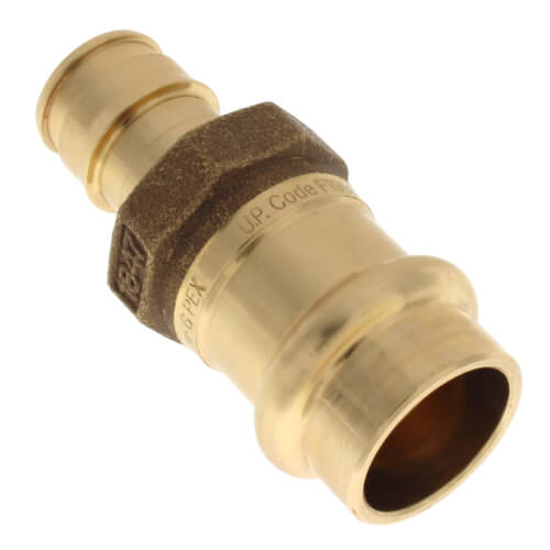 Uponor LFP4515050 ProPEX x Copper Press Adapter 1/2 Inch Lead-Free Brass