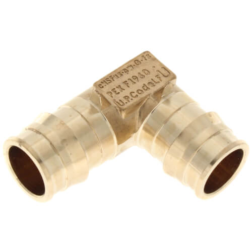 Uponor LF4710750 ProPEX 3/4 Inch Brass 90-Degree Elbow