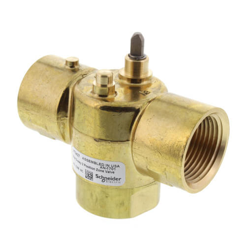 Erie VT3427 3-Way Zone Valve 1 Inch NPT 8 Cv