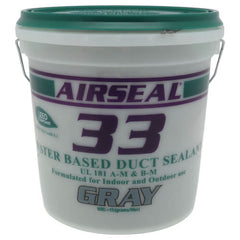 Polymer Adhesives AS33-1 Gray Airseal 33 Fiber Reinforced Water-Based Duct Sealant Mastic 1 Gallon