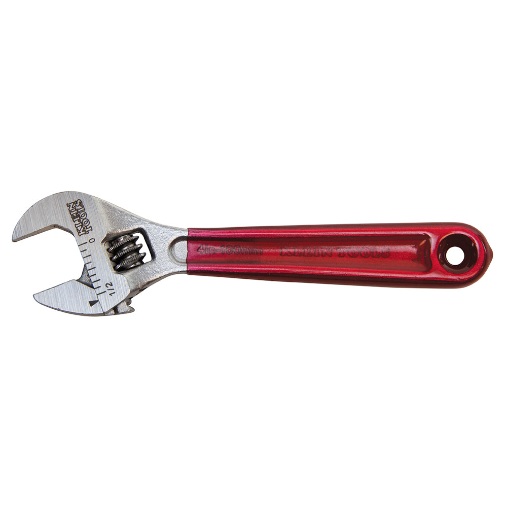 Klein Tools D506-4 Adjustable Wrench Plastic Dipped 4-Inch