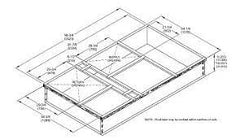 Allied Commercial C1CURB71B-1 Downflow Hybrid Roof Curb 12 in Height