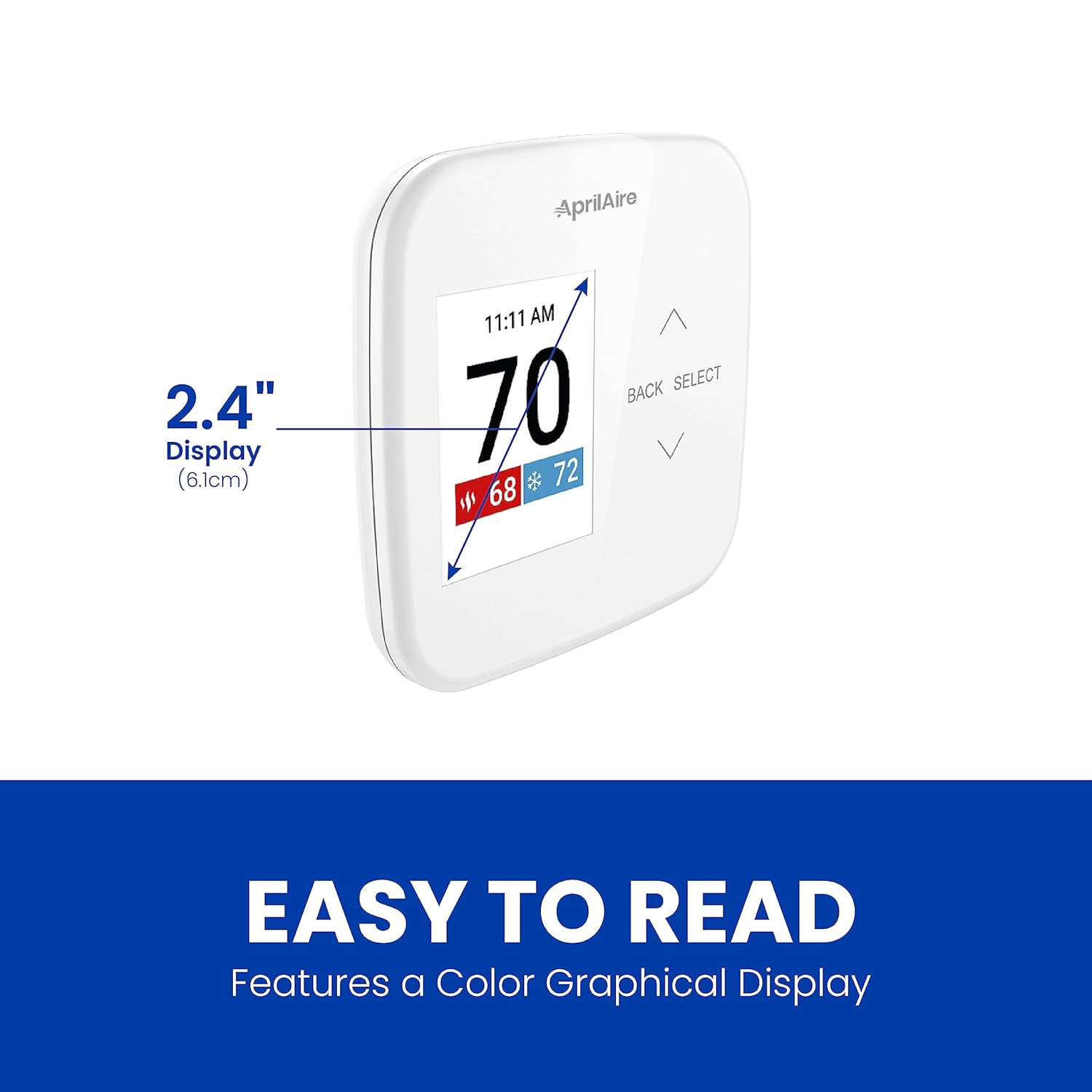 Aprilaire S86NMUPR Programmable Thermostat Multi-Stage Universal