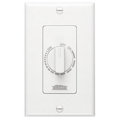 Broan-NuTone 72W Variable Speed Wall Control 6A 120V White