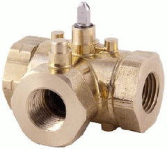 Schneider Electric VBB3N00 Ball Valve 1/2 Inch Brass 3-Way Mixing