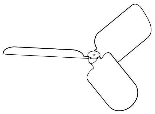 York S1-026-49676-000 Propeller Fan Blade 26 Inch 17 SEER Air Conditioner Replacement Part