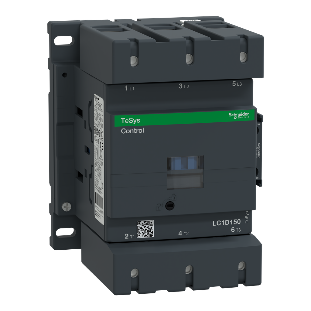 Schneider Electric LC1D150BD TeSys Deca IEC Contactor 150A 100HP (150 Amps 100 Horsepower at 480VAC)