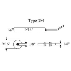 AUBURN E5-3M4-2PK TYPE 3M ELECTRODE 4 INCH 2PK