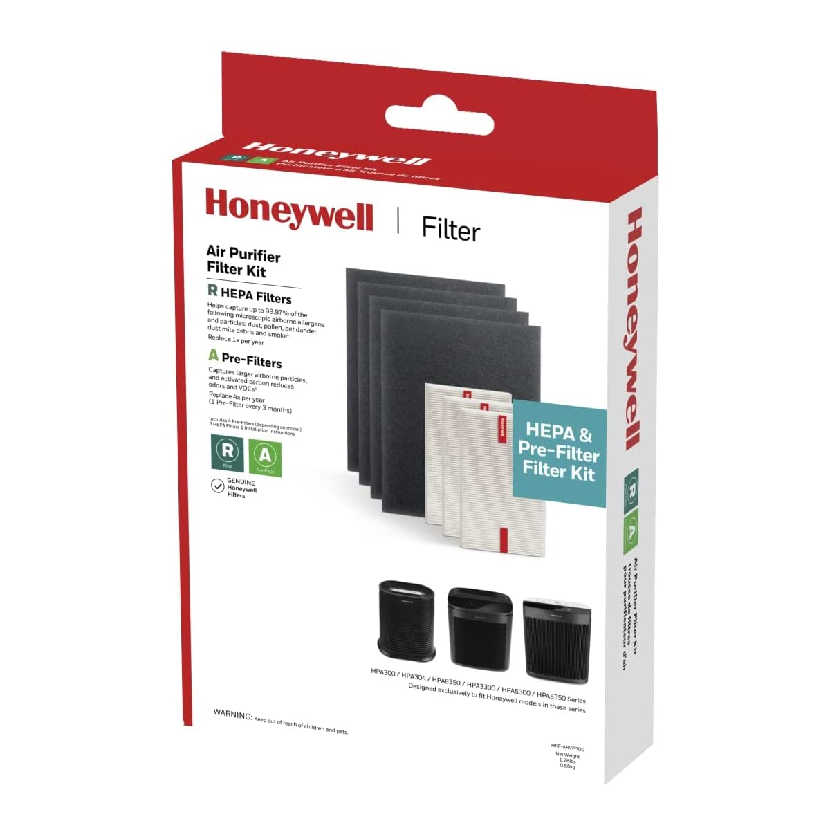 Honeywell HRF-ARVP300 HEPA Filter Kit for HPA200 and HPA5100 Series