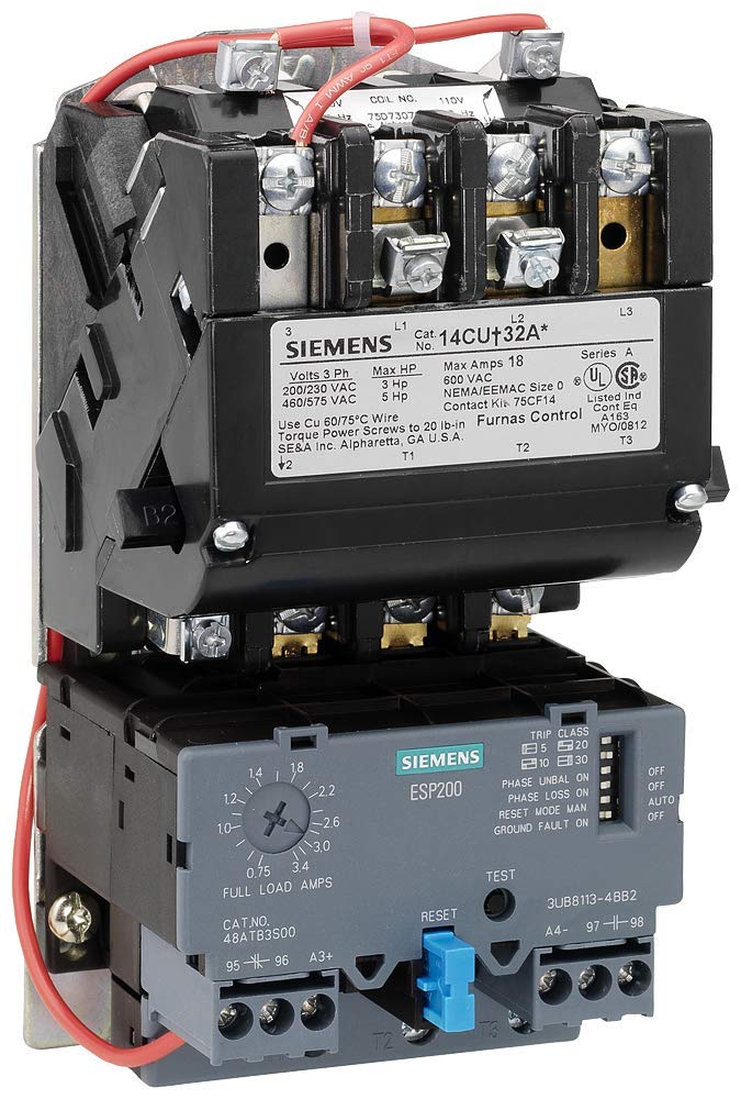 Siemens 14BUC32BA Heavy Duty Motor Starter 3-12A Amp Range NEMA 1