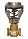 Siemens 268-03168 Brass Control Valve 1-1/4 Inch NPT 16 CV