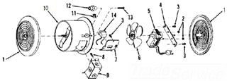 Broan-NuTone S99080199 Motor 120 Volts 1 Inch