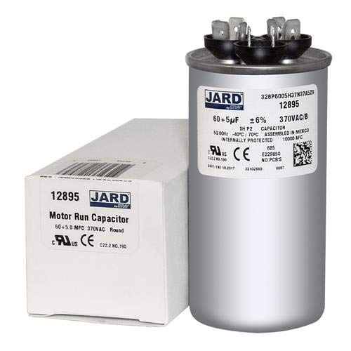 MARS 12895 Motor Dual Run Capacitor 60 + 5 uf MFD 370 Volt VAC