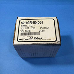 GC Valves S211GF01K4DG1 Solenoid Valve NC 24 Awo .5 1D 250# G1