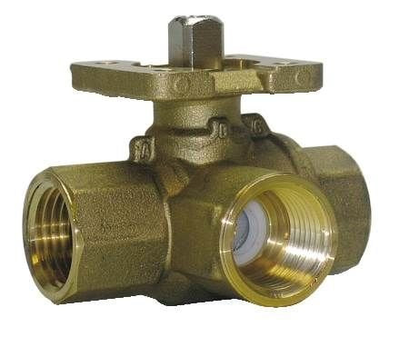 Johnson Controls VG1841CN+9A4GGA Model VG1841CN Three-Way Ball Valve with Electric Actuator