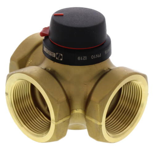 Danfoss 193B-1506 1-1/2 Inch 3-Way DZR Brass Valve 29.3 CV