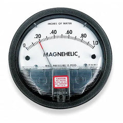 DWYER 2020 Magnehelic Differential Pressure Gauge 0 to 20 in H2O